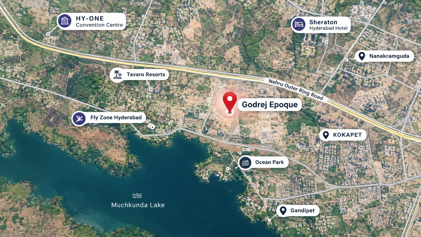 Godrej Epoque Neopolis location map